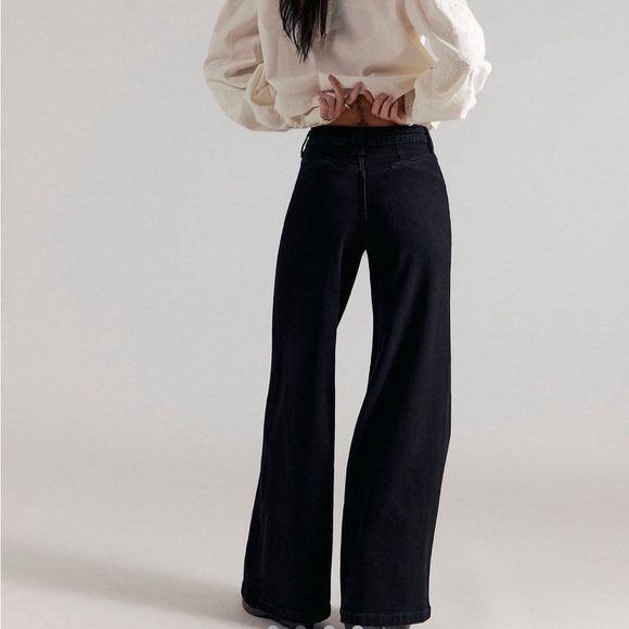 Free People We the Free Kelley High-rise Palazzo jeans - Picture 2 of 5